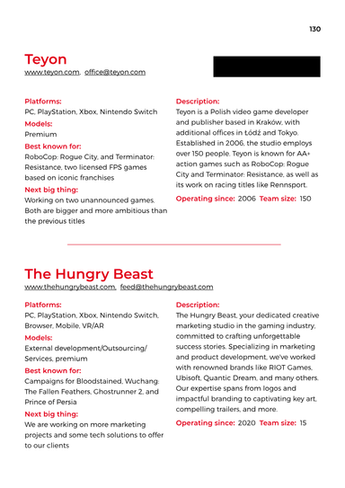 The Game Industry of Poland: 2025, page 130