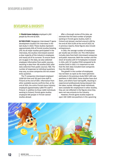 The Game Industry of Finland Report 2024, page 12