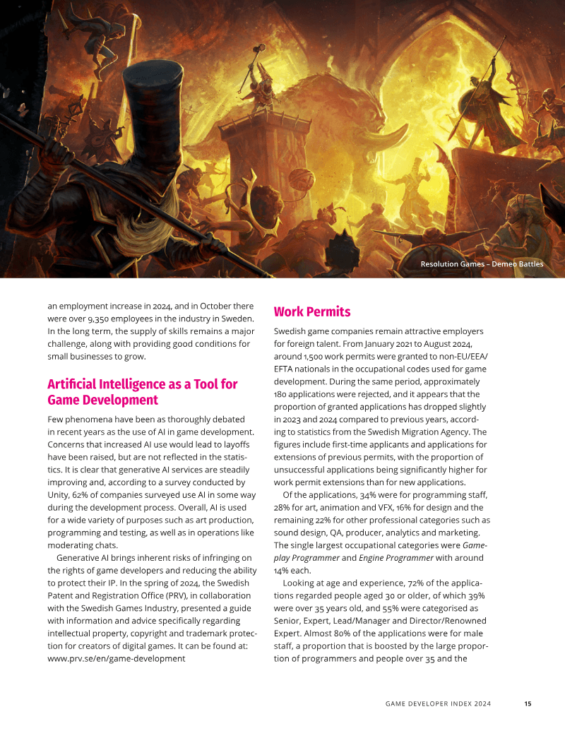 Page 15 of Game Developer Index: Sweden 2024