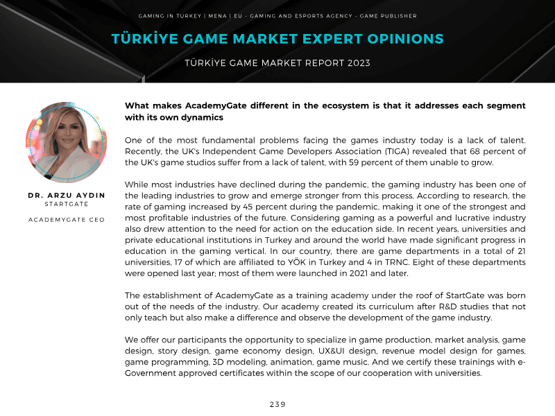 Page 239 of Türkiye Game Market 2023 Report
