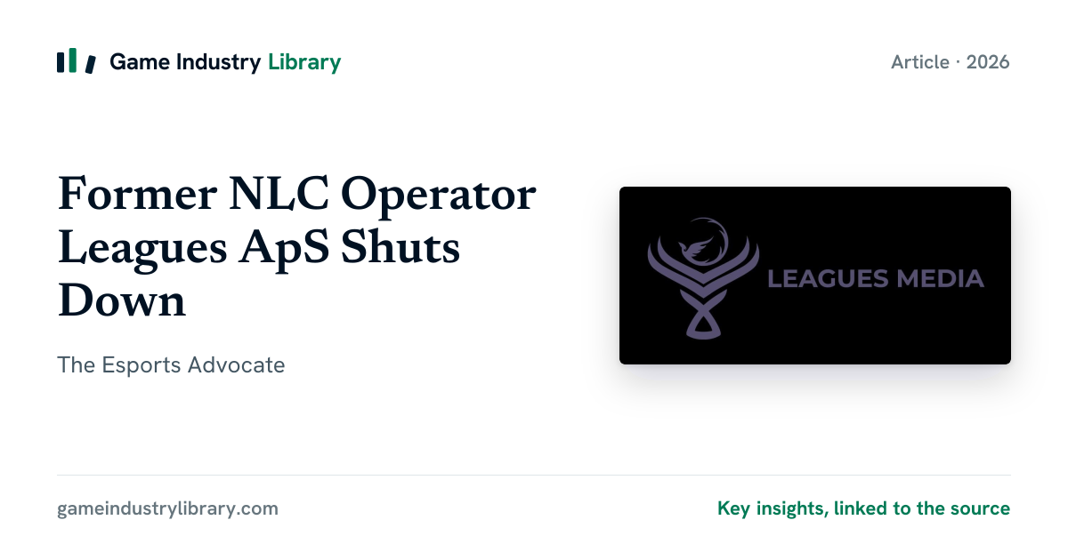 Former NLC Operator Leagues ApS Shuts Down (2026)