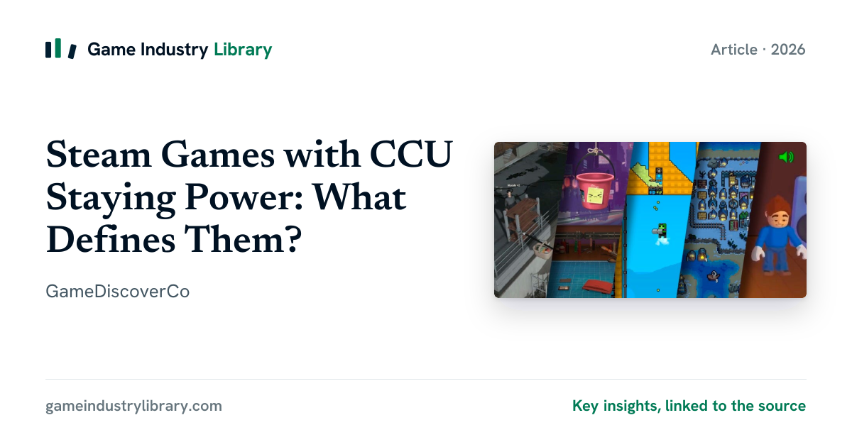 Steam Games with CCU Staying Power: What Defines Them?